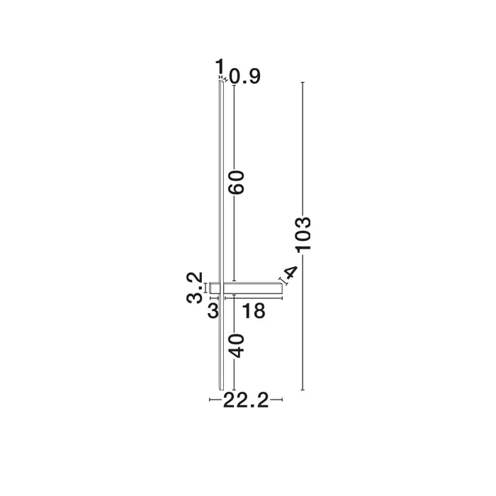 DANESSA ZIDNA LED SVJETILJKA ZLATNA 10W IP20 CCT 2700-3000K