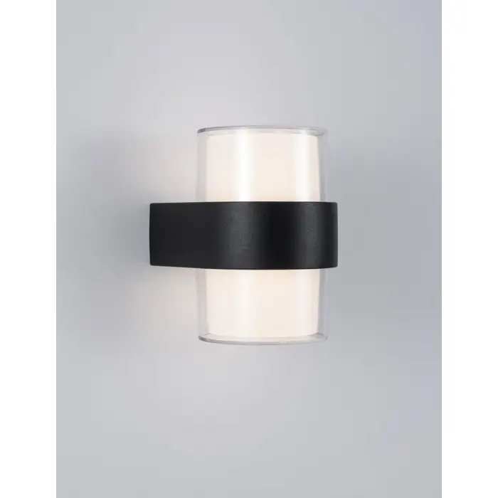 DARF VANJSKA ZIDNA SVJETILJKA LED 2x5W/3000K/840lm/IP54/CRNA