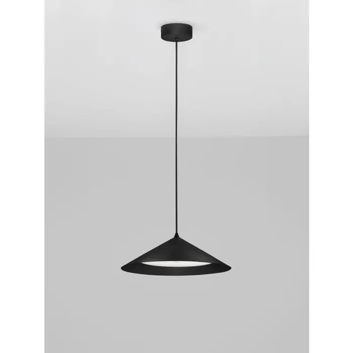 DARIO Crna Visilica LED 21 W 1667 lm IP20 3000 K FI: 40