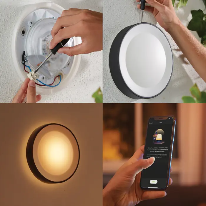 DAYLO PHILIPS HUE vanjski LED fenjer crni 1X15W