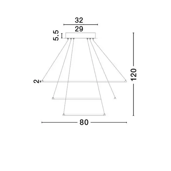 DEA VISILICA LED 130W/3000K/6820lm/DIMM/IP20/MATT BIJELA