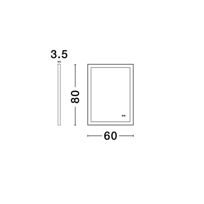 DECA OGLEDALO STAKLO I ALUMINIJ LED 29Watt 220-240Volt 734lm