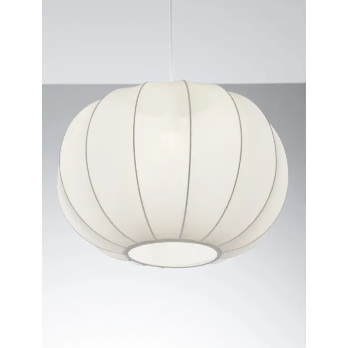 DELINA 50 VISILICA BIJELA TKANINA E27 1X12W IP20
