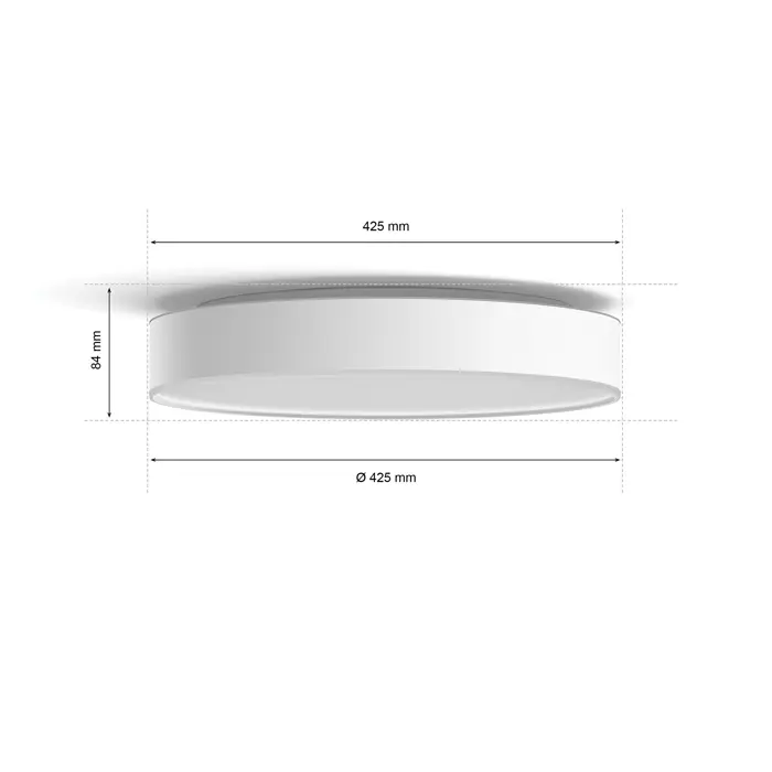 DEVERE PHILIPS HUE LED stropna svjetiljka L bijela