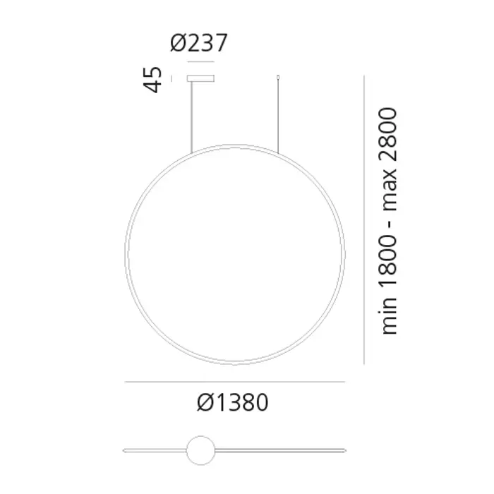 DISCOVERY VERTICAL 140 VISILICA BRONCA 80W 3000K 6762lm