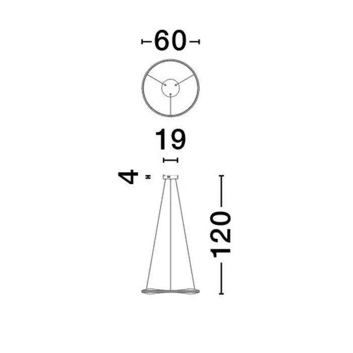 DOBI VISILICA LED/2700-5000K/32W/1192Lm/SANDY BLACK & GOLD