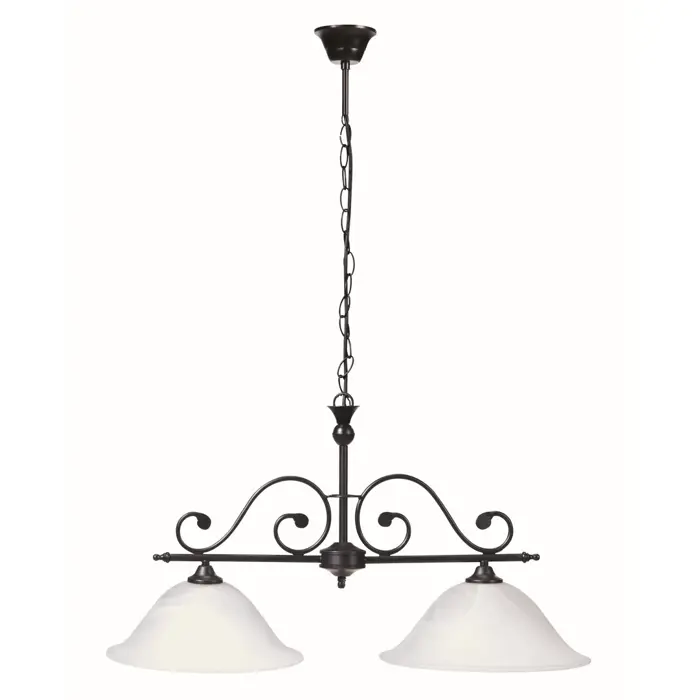 DOROTHEA LUSTER E27 2X MAX 60/MAT CRNA/IP20