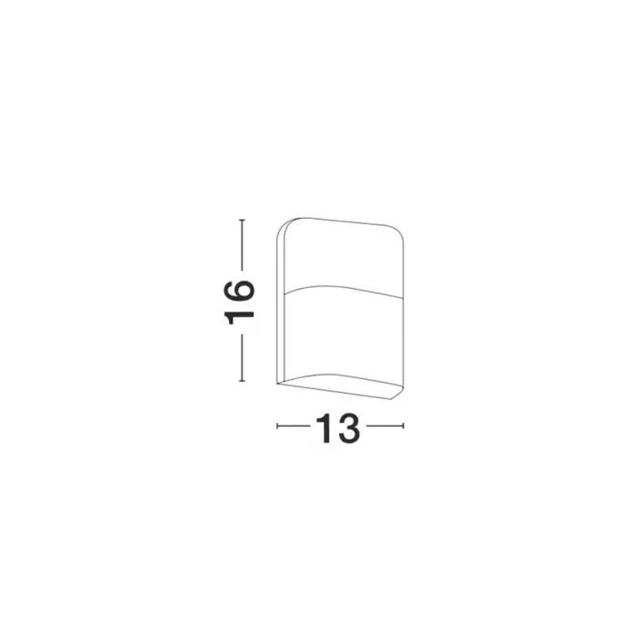 DROPLET VANJSKA ZIDNA SVJETILJKA LED 6W/3000K/230lm/IP65/Sandy CRNA