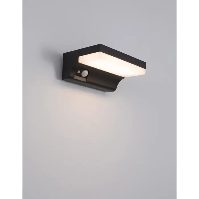 DYN VANJSKA ZIDNA SVJETILJKA LED 1,5W/3000K/152lm/IP65/ANTRACIT SENZOR SOLAR