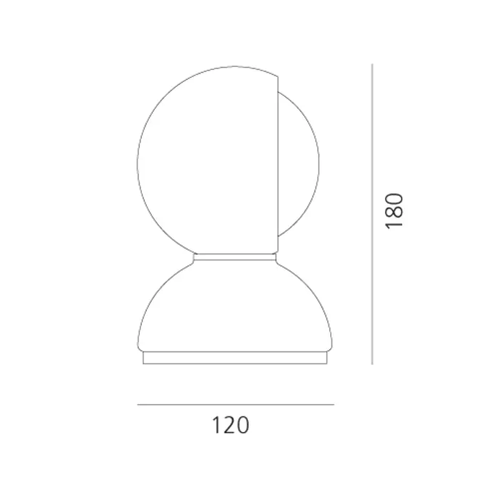 ECLISSE STOLNA/ZIDNA LAMPA CRVENA E14 MAX 5W