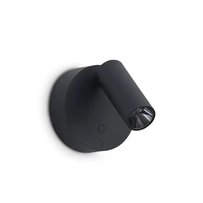 ELF AP ZIDNA LED SVJETILJKA 3W 3000K IP20 CRNA