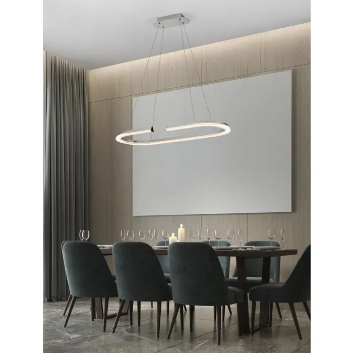 ELMO VISILICA LED/3500K/48W/2986Lm/CHROME