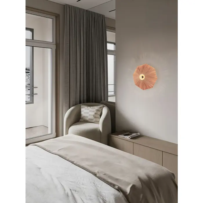 ELVIO Zidna svjetiljka Grlo E27 1x12 W IP20 FI: 45 terracotta