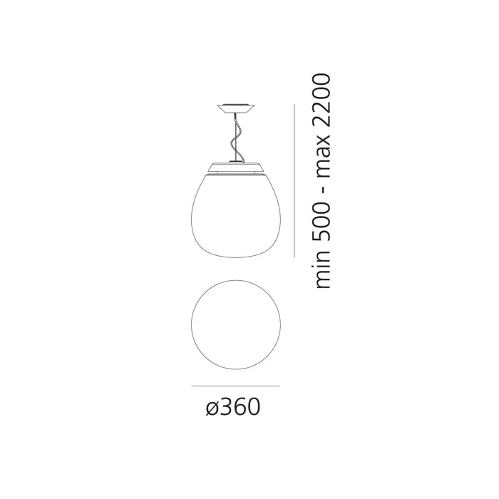 EMPATIA 36 VISILICA BIJELA 24W 3000K 1273lm