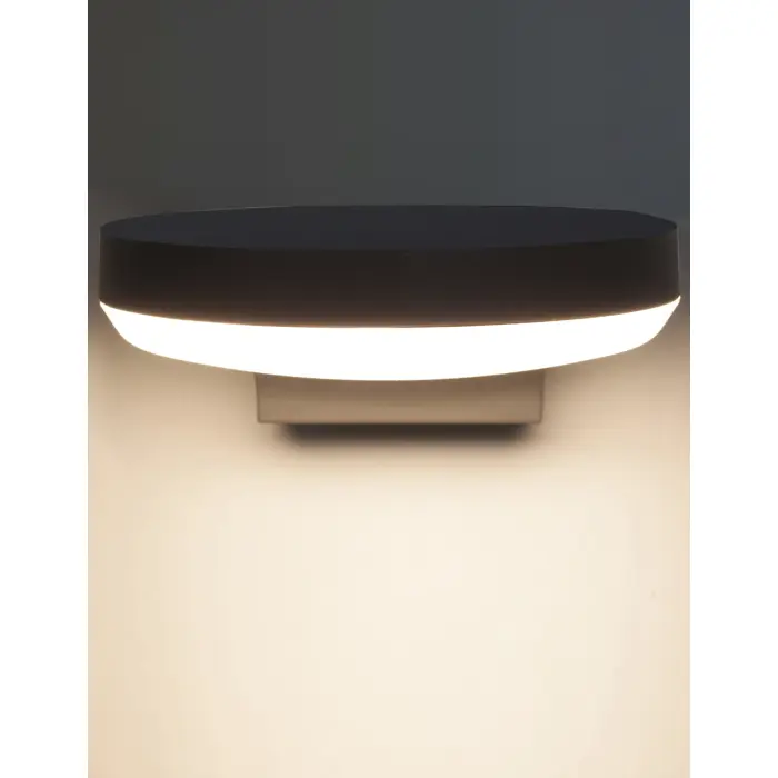 ENZI VANJSKA ZIDNA SVJETILJKA LED 15W/3000K/1630lm/IP54/Tamno Siva