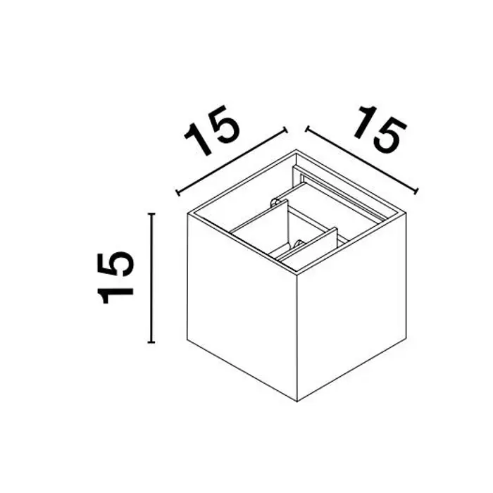EPIC VANJSKA ZIDNA SVJETILJKA LED 2x10W/3000K/1950lm/IP54/CRNA