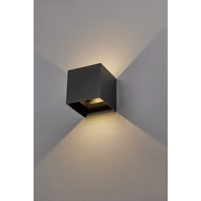 EPIC VANJSKA ZIDNA SVJETILJKA LED 2x10W/3000K/1950lm/IP54/CRNA