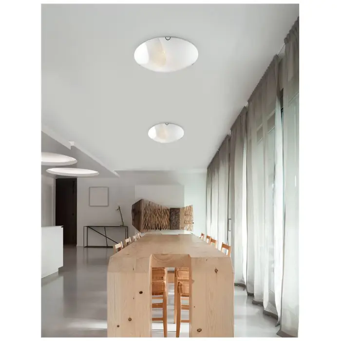 ERA PLAFONSKA LAMPA E27 IP20/KROM & BIJELA