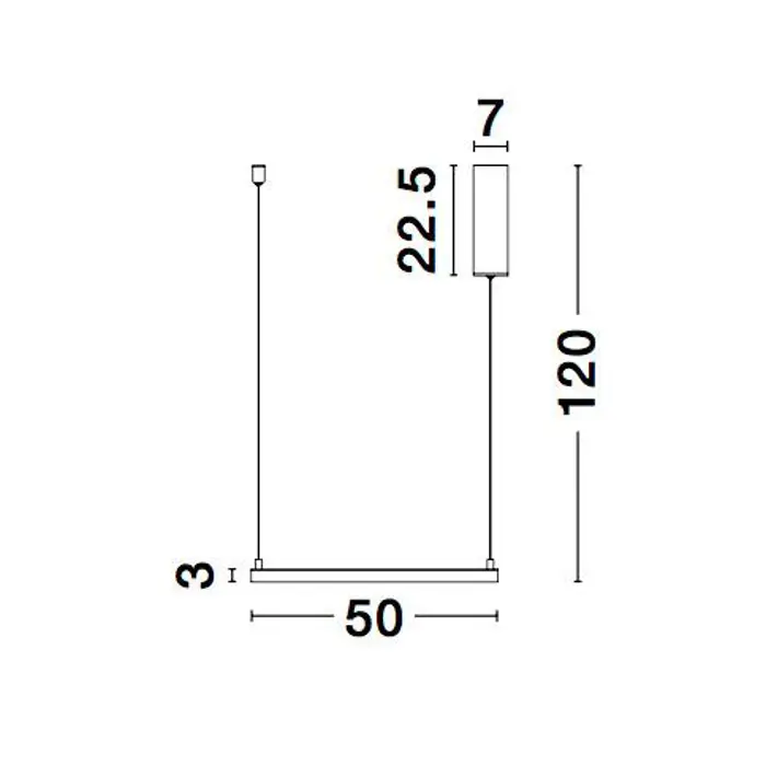 ETERNA VISILICA LED 30W/3000K/2188lm/DIMM/IP20/BIJELA