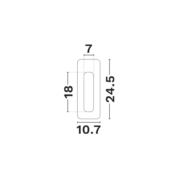 EURONA GIPSANA UGRADBENA SVJETILJKA MR11 GU4 1x20 Watt IP20 220-240 Volt L: 10.8