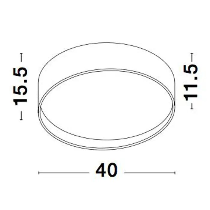 FANO PLAFONSKA SVJETILJKA LED 26W/3000K/1560lm/IP20/BIJELA