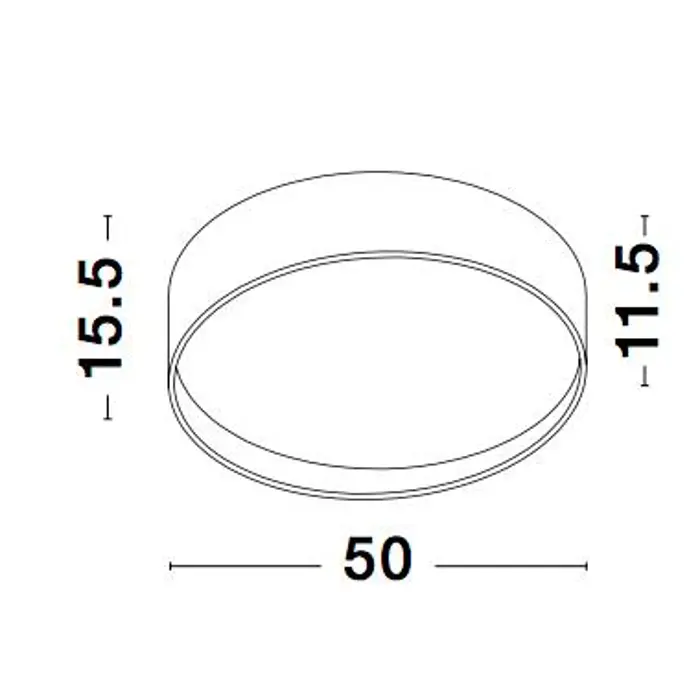 FANO PLAFONSKA SVJETILJKA LED 34W/3000K/2040lm/IP20/BIJELA