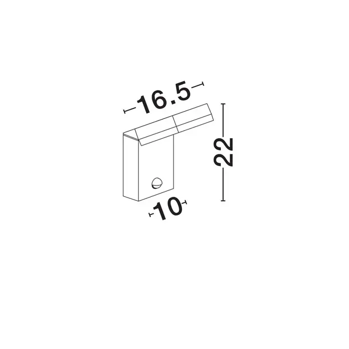 FARGE VANJ.ZID. SVJETILJKA LED 12Wtt 703Lm IP65 3000K ANT+SENZ