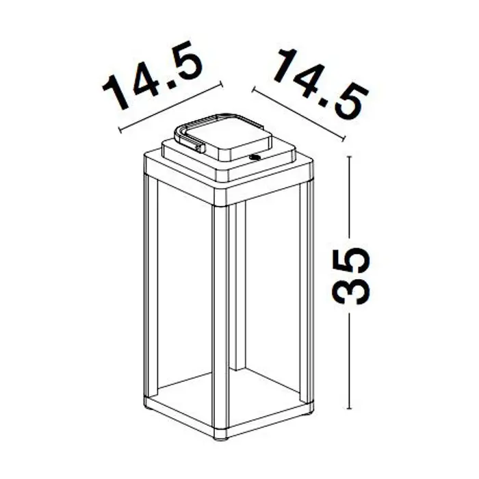 FIGI VANJSKA PRIJENOSNA STOLNA LAMPA LED 2W/3000K/207lm/IP65/ANTRACIT