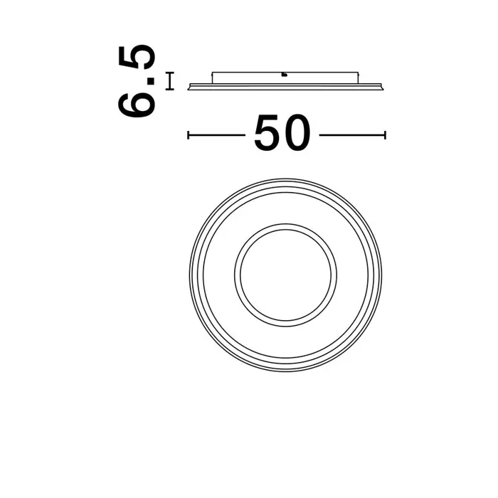 FIGIN PLAFONJERA LED/2700-5000K/40W/2244Lm/ZLATNA