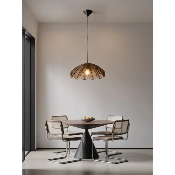 FLARE VISILICA SMEĐI RATAN E27 1X12W IP20