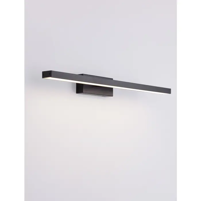 FLAT KUPAONSKA LAMPA LED 18W/3000K/1513lm/IP44/CRNA