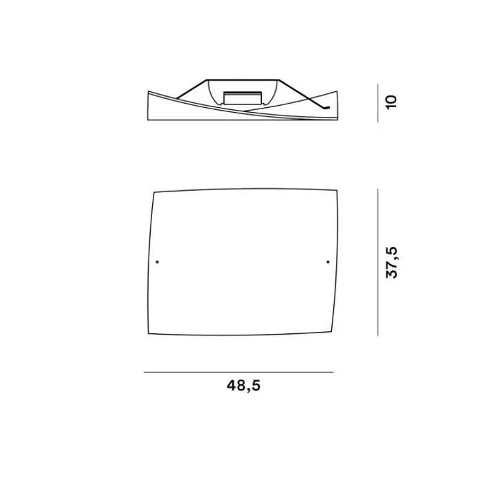 FOLIO GRANDE SOFFITTO STROPNA SVJETILJKA, R7S, PRGUŠLJIVA, BIJELA