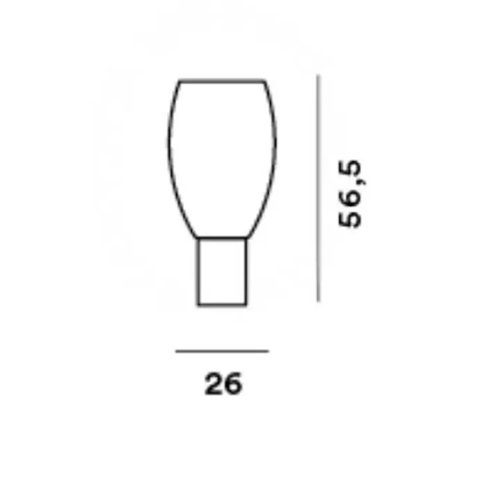 FOSCARINI BUDS 1 STOLNA LAMPA TOPLO BIJELA