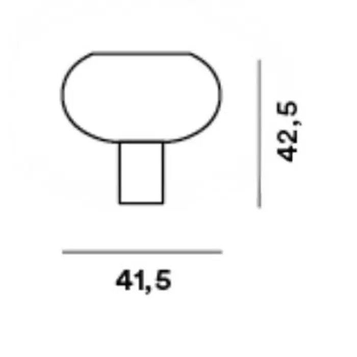FOSCARINI BUDS 2 STOLNA LAMPA SIVA