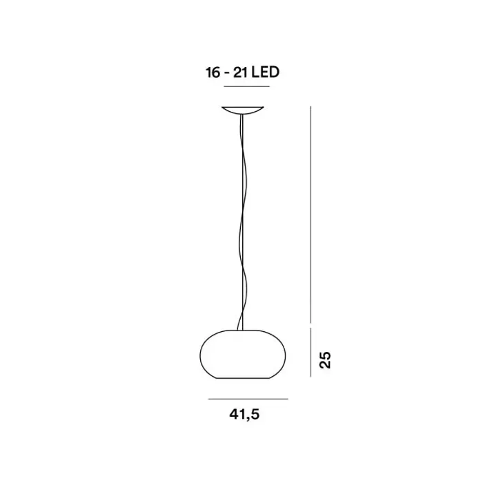 FOSCARINI BUDS 2 VISILICA SIVA