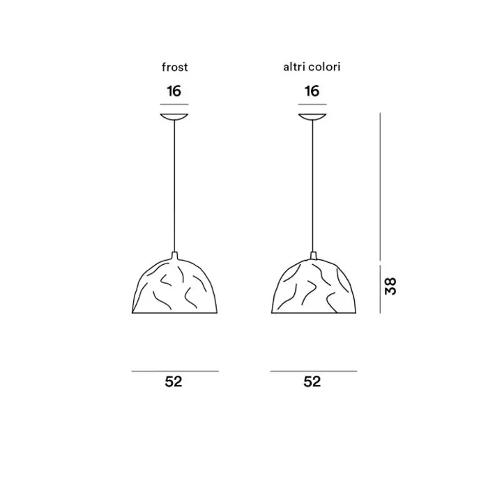 FOSCARINI BUMP VISILICA BIJELA 10M