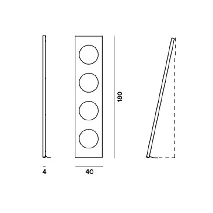 FOSCARINI DOLMEN STAJAĆA LAMPA ALUMINIJ