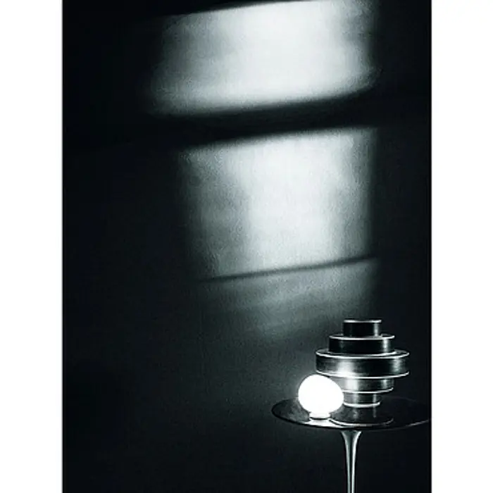 FOSCARINI GREGG MEDIA TAVOLO STOLNA LAMPA ON/OFF GRAFIT/BIJELA