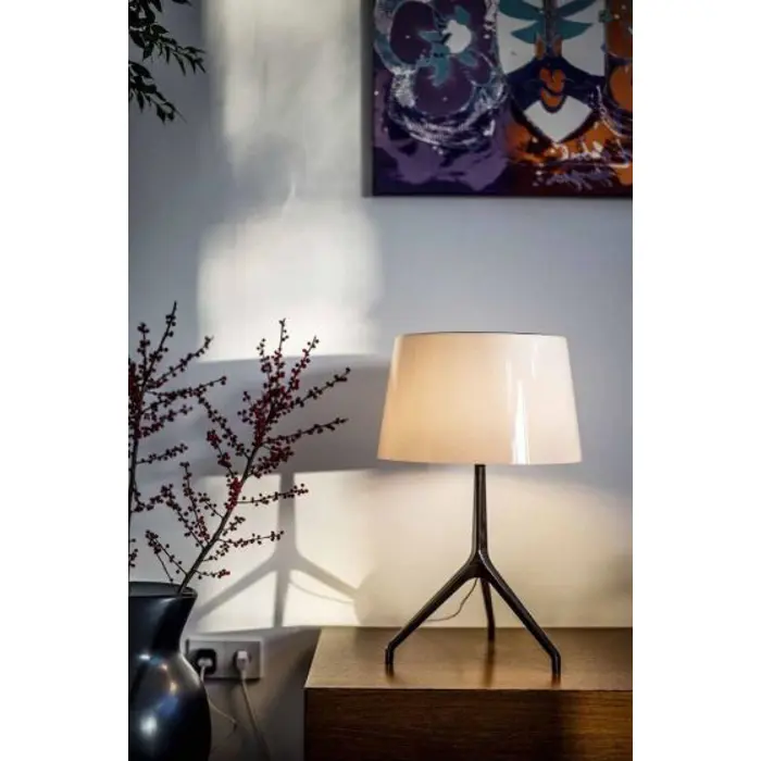 FOSCARINI LUMIERE XXL STOLNA LAMPA ALUMINIJ/SIVA