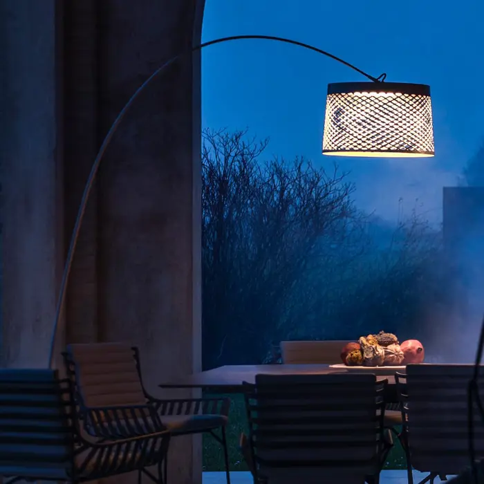 FOSCARINI TWIGGY GRID VANJSKA STAJAĆA LAMPA SIVA