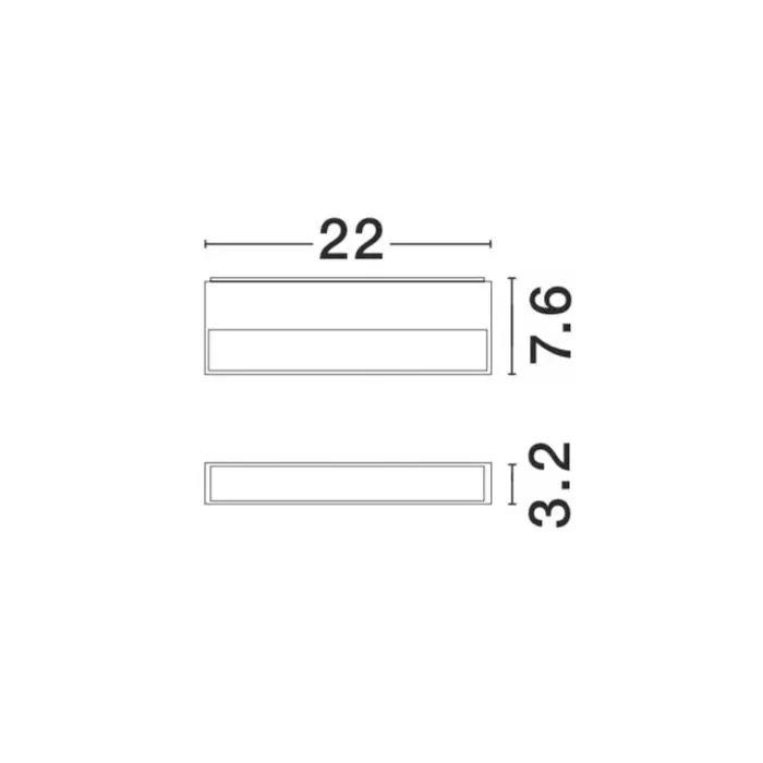 FUNGO VANJSKA ZIDNA SVJETILJKA LED 12W/3000K/536lm/IP65/BIJELA