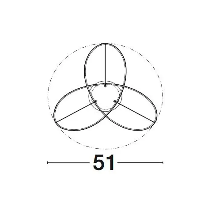 FUSION PLAFONSKA SVJETILJKA LED 40W/3000K/3017lm/IP20/BIJELA