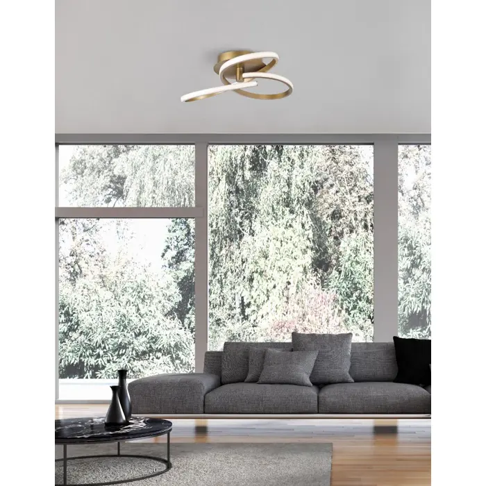 FUSION PLAFONSKA SVJETILJKA LED 40W/3000K/3017lm/IP20/MESING ZLATNA