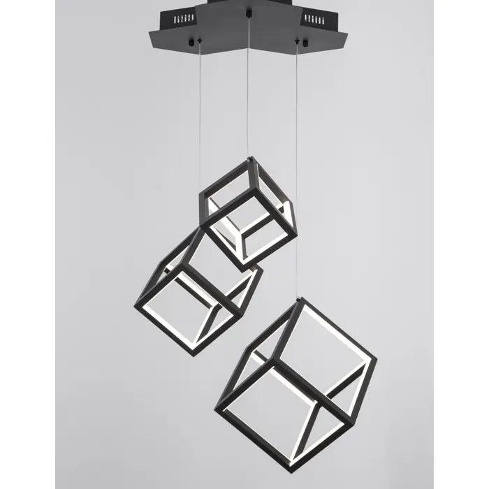 GABBIA VISILICA LED 72W/3000K/5040lm/DIMM/IP20/CRNA