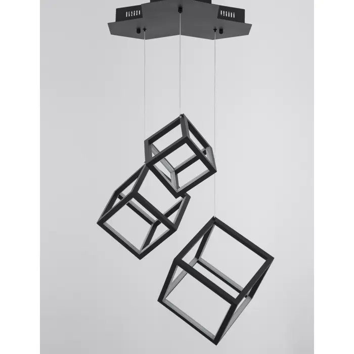 GABBIA VISILICA LED 72W/3000K/5040lm/DIMM/IP20/CRNA
