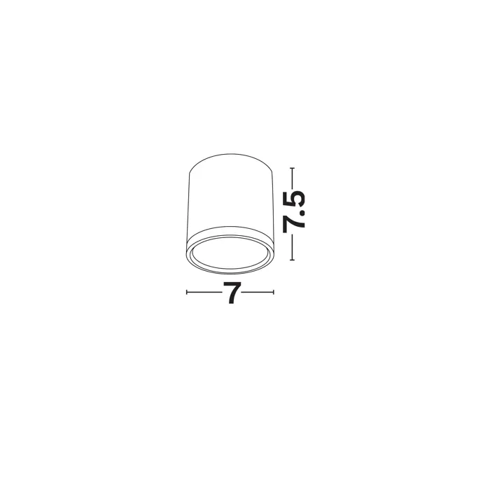 GARF NADGRADNA SVJETILJKA BIJELA LED 7 Watt 100-240 Volt 570Lm 4000K IP20