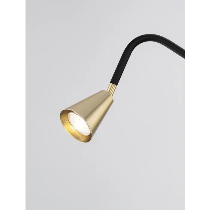 GEKO STAJAĆA LAMPA GU10 IP20/CRNA & ZLATNA