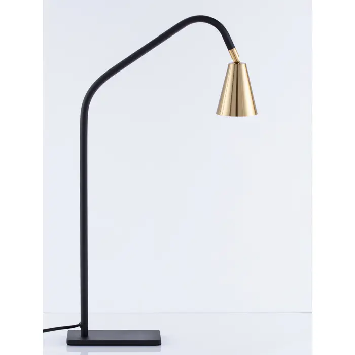 GEKO STOLNA LAMPA GU10 IP20/CRNA & ZLATNA