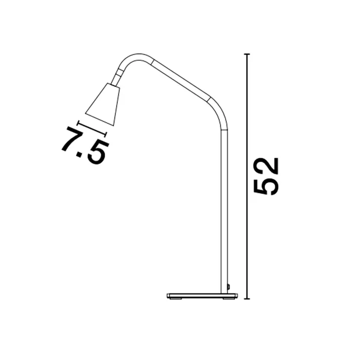 GEKO STOLNA LAMPA GU10 IP20/CRNA & ZLATNA