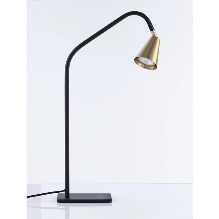 GEKO STOLNA LAMPA GU10 IP20/CRNA & ZLATNA